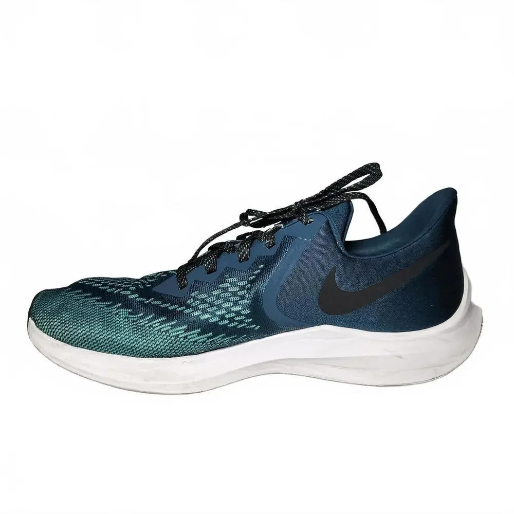 Nike Men's Zoom Winflo 7 Turbo Running Sneakers Size 11.5 Blue/Teal